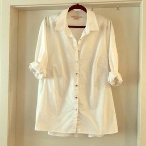 Like new white button down top